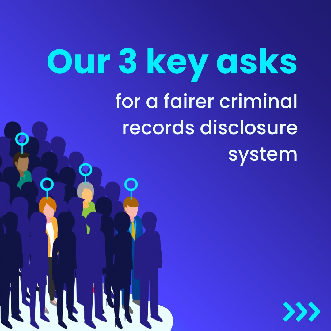 FairChecks's tweet photo. What does a fair criminal records disclosure system actually look like? What steps can we take to build a better system?
🧵 Have a read of our 3 key asks below ⬇
#FairChecks #CriminalRecords #CriminalJustice https://t.co/mXER1aQ9AH