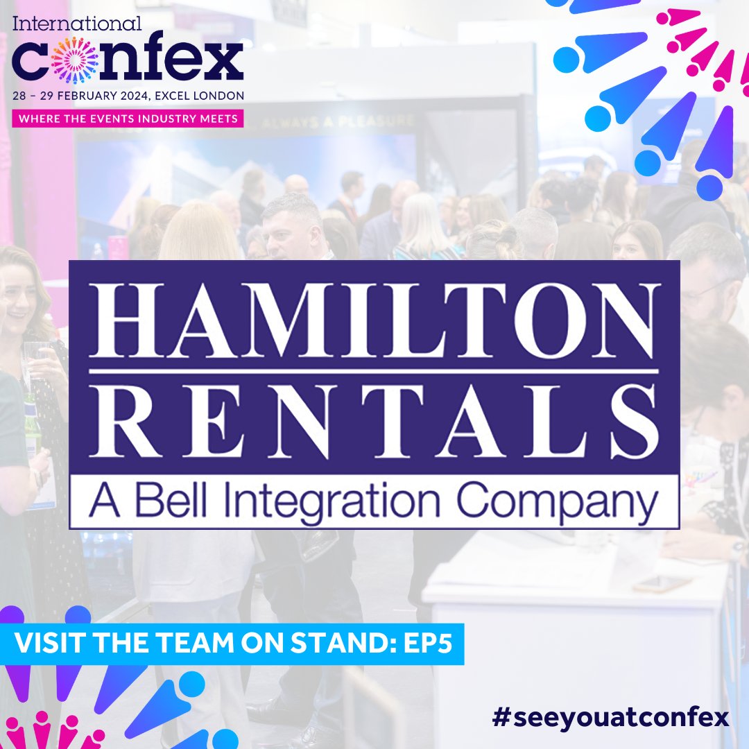 HamiltonRentals's tweet image. Mandy Butler IS at @IntlConfex today and tomorrow, the largest gathering of event and #MICE professionals, service providers &amp;amp; buyers in the UK.

👉 Come see us at Stand EP5 #SeeYouAtConfex