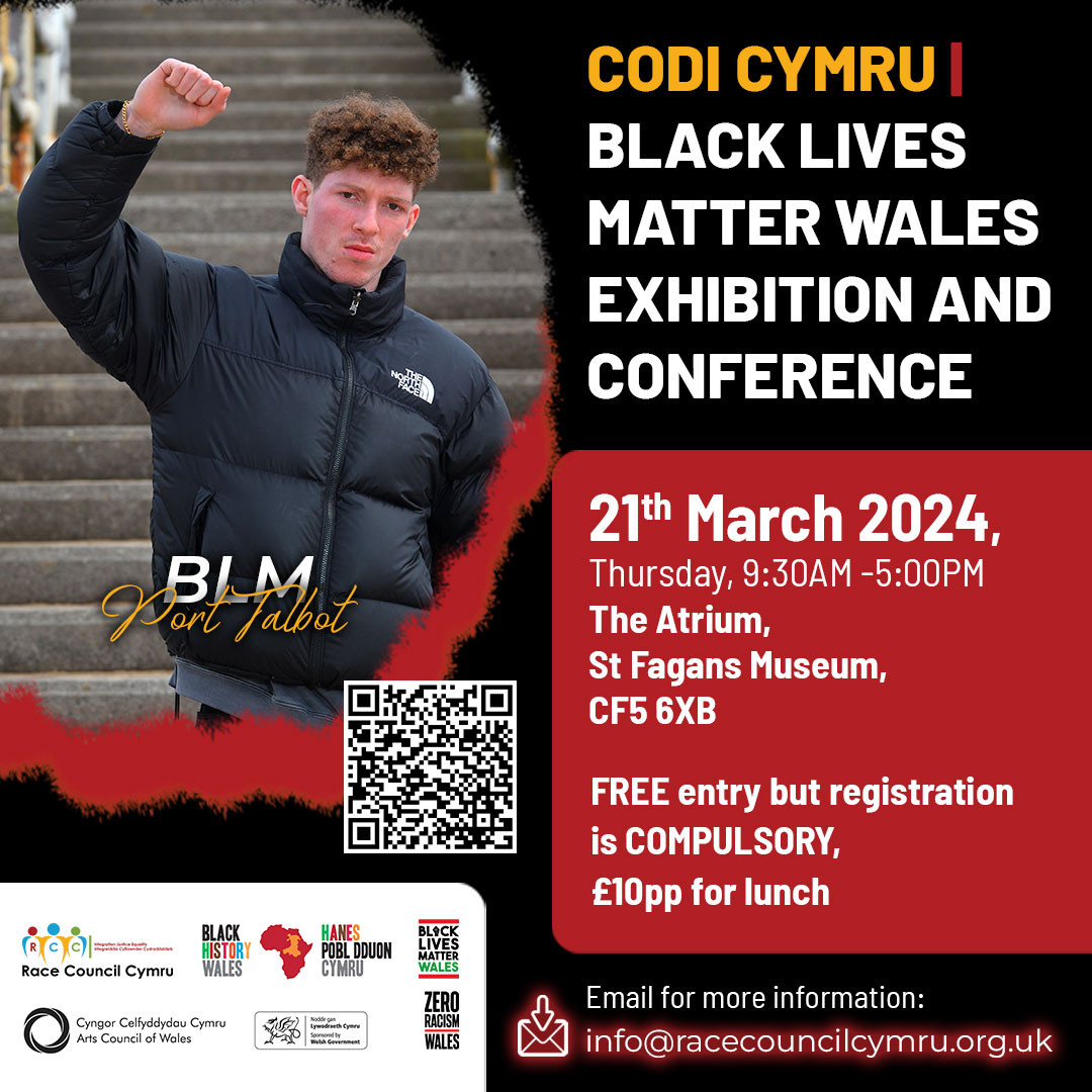 Day 22 to #CodiCymru exhibition and the UN Day for the Elimination of Racial Discrimination. Today, we spotlight Sean Suter from Port Talbot, His first protest wasn't just an event; it was a call to arms for justice, proving we're stronger together.

bit.ly/Codi-Cymru