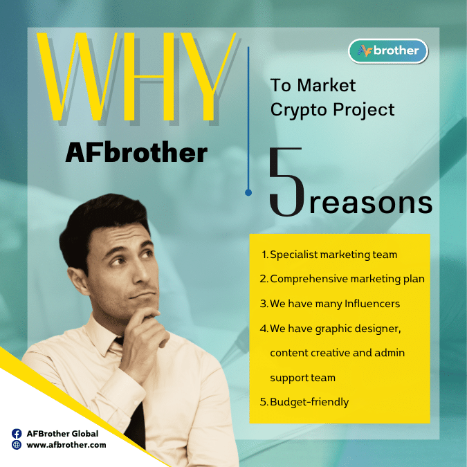 AFbrother_'s tweet photo. 🤔 Why should you choose AFbrother to market your crypto project? 👇

Or you can promote it yourself by registering as a Marketer at:👇🥰
https://t.co/peCSGamYId

#AFbrother #Influencer #Marketer #Generateincome #KOL #giveaway #airdrop #btc #bitcoin #crypto #BitcoinETF https://t.co/Dbe5mMBbnD