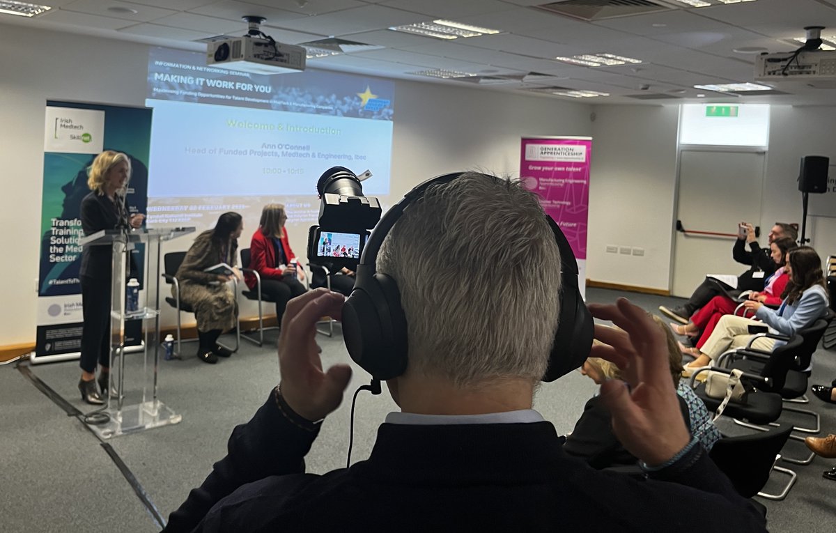 MedtechSkillnet's tweet photo. Our 'Making it Work' event is officially open to a room full of ambitious companies here to learn about funding support available in Ireland, taking place at @TyndallInstitut Cork.

#Upskilling #MedtechSkillnet https://t.co/depNoSSbis