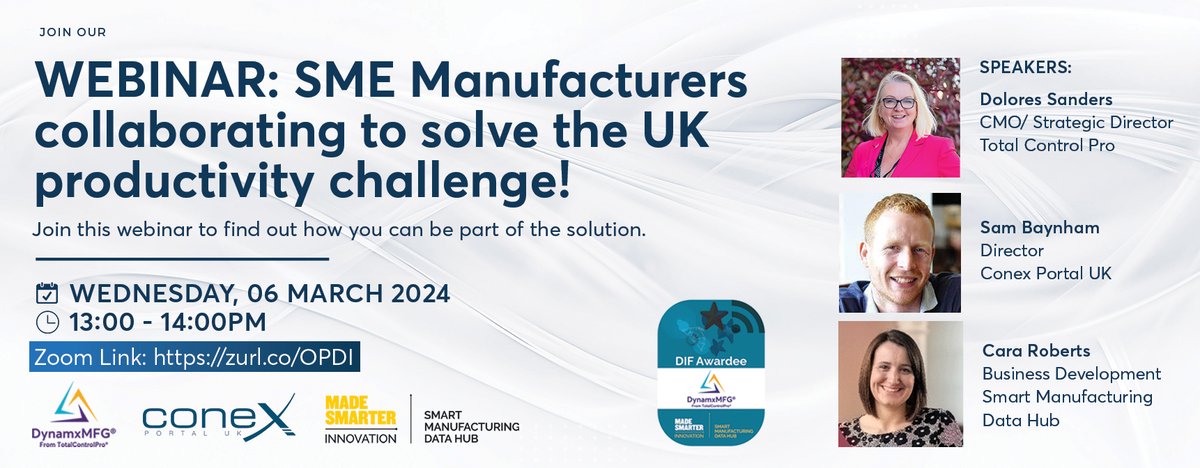 TotalControlPro's tweet image. Attention SME Manufacturers
Join us for a dynamic webinar to explore the power of collaboration among SME manufacturers in overcoming the productivity challenge.
🔹 06 March 2024
🔹 1 PM
Register here - zurl.co/p7nC
#UKManufacturing #Webinar
