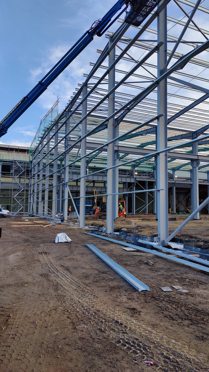 Finley Structures (@finleysaycliffe) on Twitter photo Delighted to release images of our recent site <a href="/BritishSteelUK/">British Steel</a>'s Skinningrove Service Centre
The project is a portal frame structure with crane beams for <a href="/HallCSL/">Hall Construction</a> #team
Tonnages: Hot Rolled circa 500te, Cold Rolled circa 55te – completion ahead of programme #steel Delighted to release images of our recent site <a href="/BritishSteelUK/">British Steel</a>'s Skinningrove Service Centre
The project is a portal frame structure with crane beams for <a href="/HallCSL/">Hall Construction</a> #team
Tonnages: Hot Rolled circa 500te, Cold Rolled circa 55te – completion ahead of programme #steel