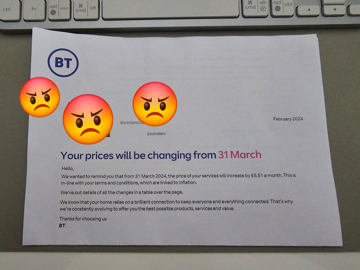 Who else is utterly sick of this shit? Second letter in two days telling me prices are increasing on two different services. In contact price increases should be abolished.