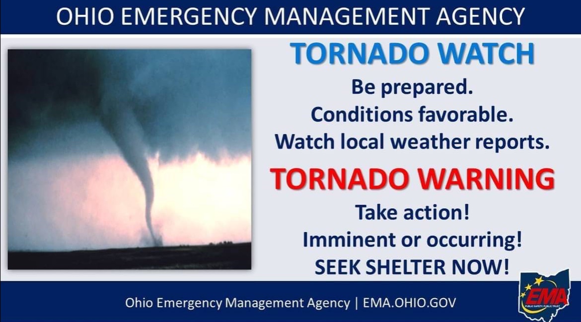 As severe weather moves through parts of Ohio this morning (2/28) we remind you of the difference between a Watch and a Warning. #ClickThePic