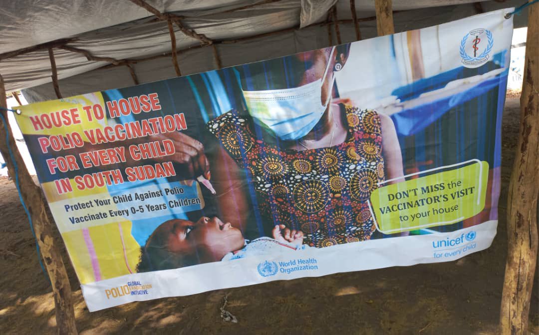 Wartsouthsudan's tweet photo. This morning we’re in attendance of a Polio vaccination campaign launch in #Ayod Town within Jonglei State 🇸🇸.

The campaign will be run by @WHOSouthSudan and the County Health Department. https://t.co/Fnb5O3QLlB