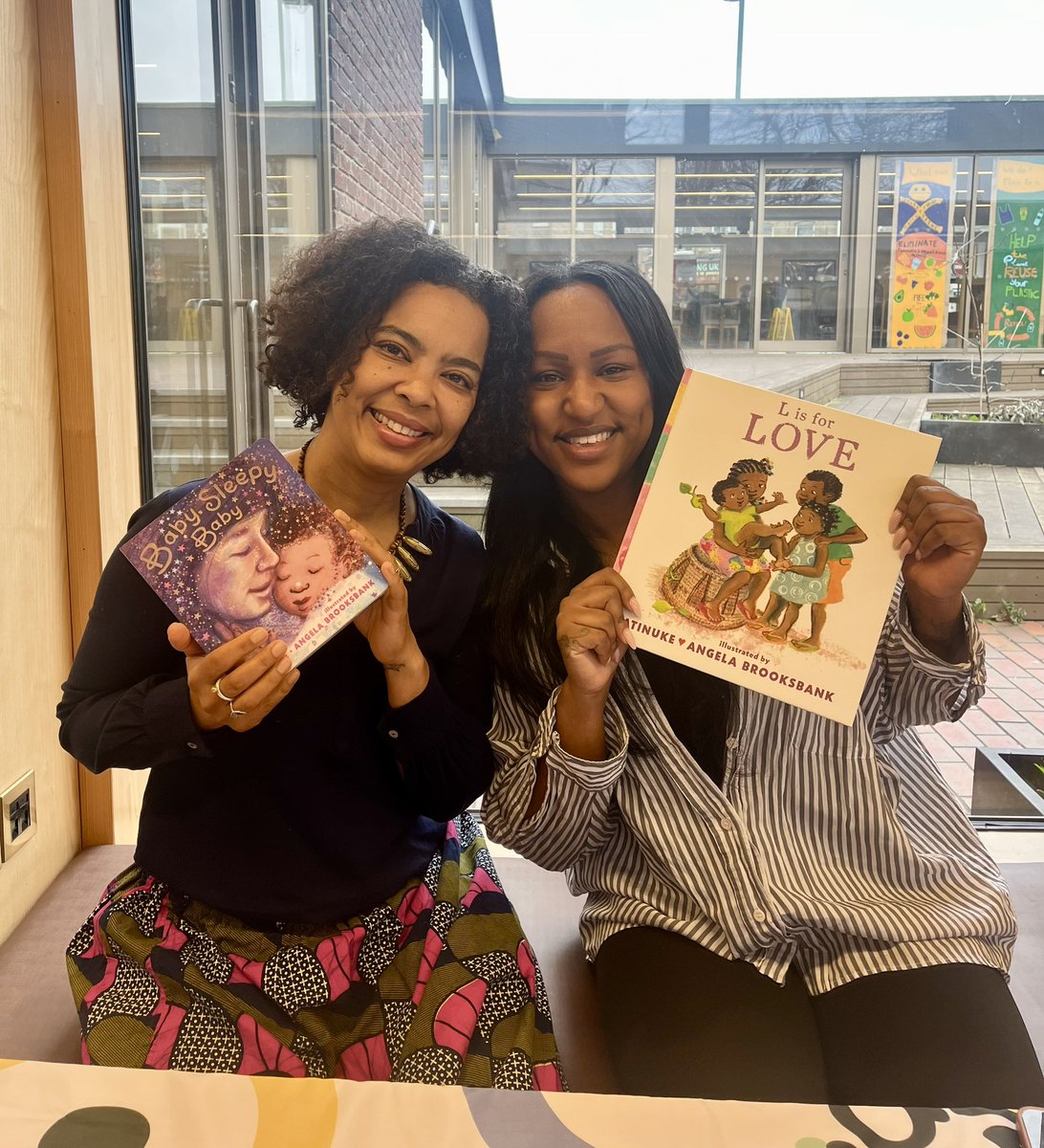 We’re at @wnorwoodlibrary with Atinuke this morning & @wokebabiesuk doing a busy storytime with lots of bouncy little ones