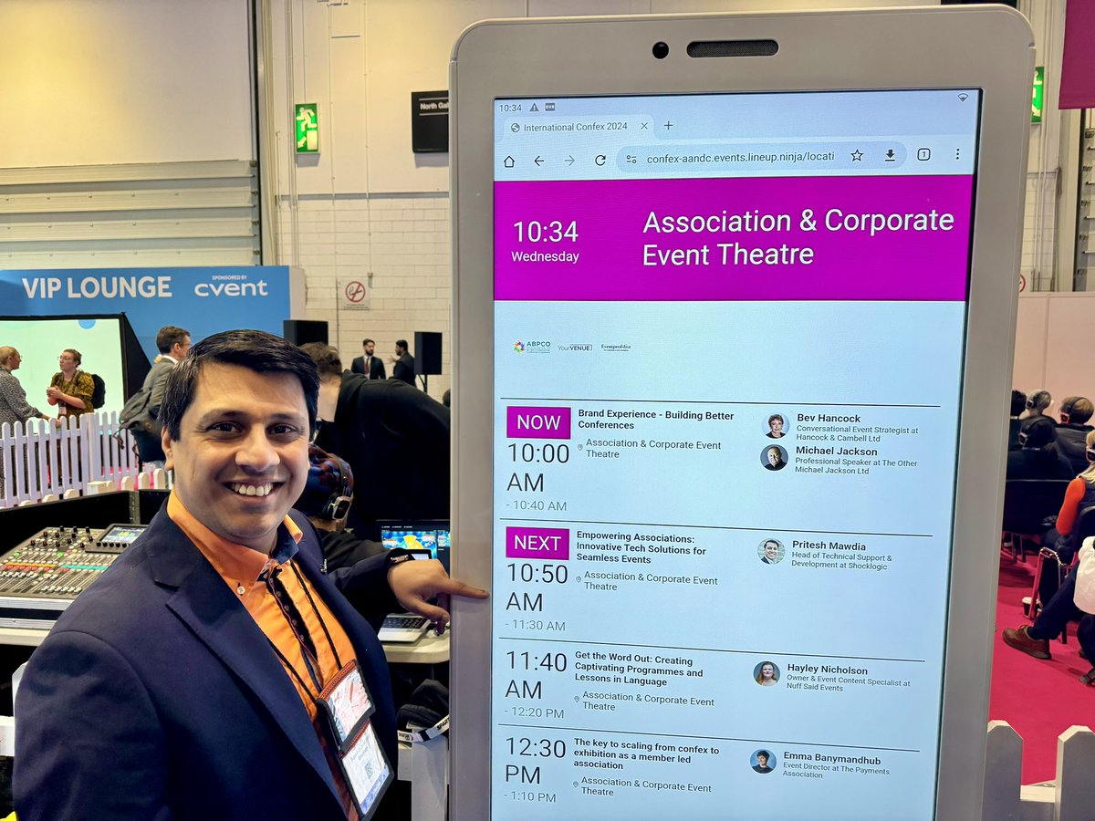 Pritesh Mawdia (@sl_pritesh) on Twitter photo At #Confex2024 today? I’m up next on the Association & Corporate Stage, to share some innovative tech solutions for associations. Join me!
<a href="/IntlConfex/">International Confex</a> #SeeYouAtConfex #eventtech #eventprofs At #Confex2024 today? I’m up next on the Association & Corporate Stage, to share some innovative tech solutions for associations. Join me!
<a href="/IntlConfex/">International Confex</a> #SeeYouAtConfex #eventtech #eventprofs