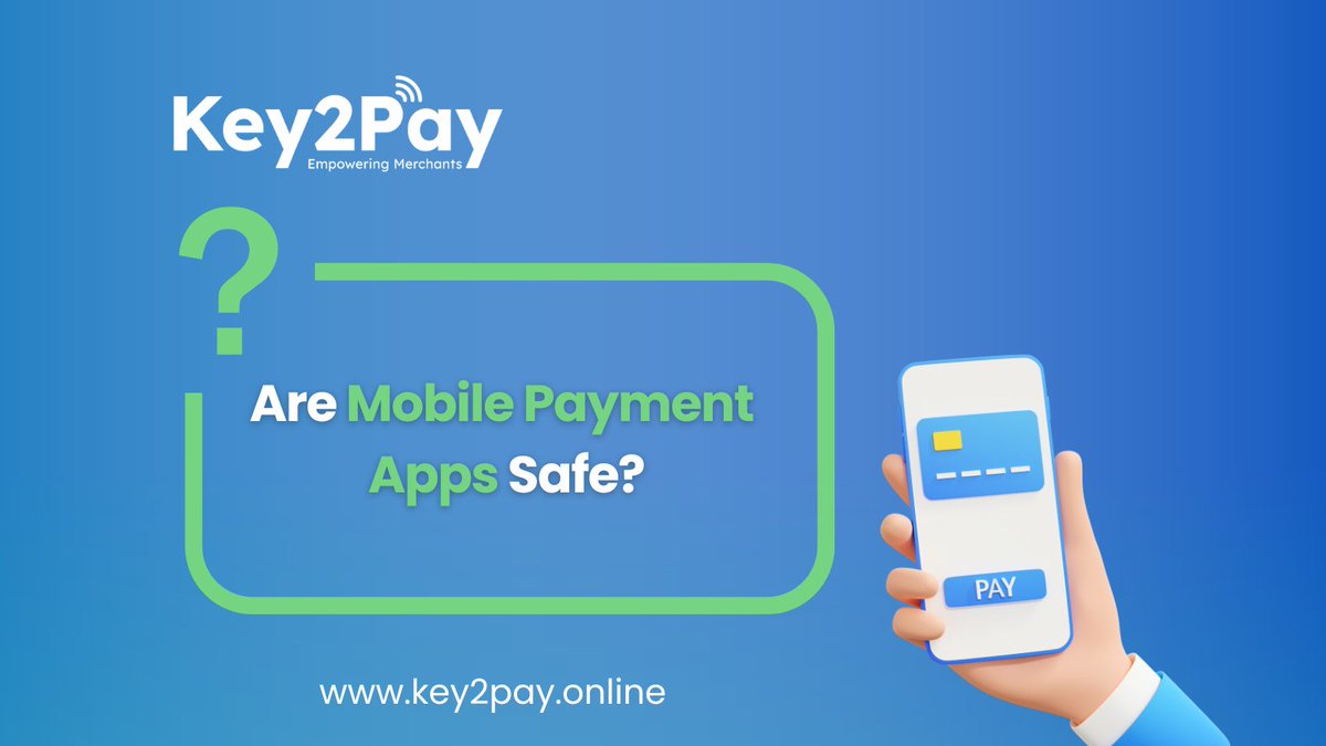 key2payonline's tweet image. 📲 Are Mobile payments safe?

&amp;gt;&amp;gt; Mobile payment apps are certainly convenient, and, when compared to other payment methods, they are quite safe.

.
.
#mobilepayments #mobilepaymentapp #mobilepaymentsystem #payments #paymentsolutions #paymentdevices @key2payonline