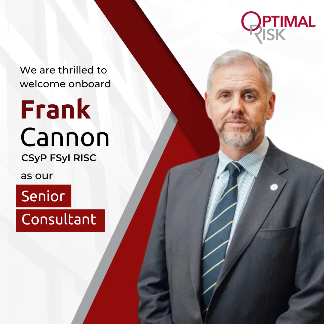 Introducing Frank Cannon CSyP, FSyI, RISC, as our new Senior Consultant! With over four decades of experience, Frank brings onboard a blend of academic rigour and practical application. Welcome to the team, Frank! More about Frank👇 #Security #teammember #SecurityInsights