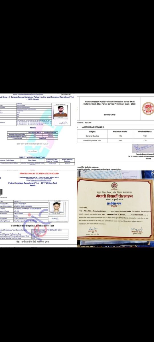 ये तमाचा है उन लोगों के मुँह पर जो खुद शिक्षक होकर जब पेपर नहीं निकाल पाते और मेहनत करने वाले mp के युवाओं को सर्टिफिकेट बांटते हैं।

#MP_के_प्रतिभाशाली_युवा
<a href="/CMMadhyaPradesh/">Chief Minister, MP</a>
<a href="/DrMohanYadav51/">Dr Mohan Yadav</a>
<a href="/rshuklabjp/">Rajendra Shukla</a>
<a href="/JagdishDevdaBJP/">Jagdish Devda</a>
<a href="/DainikBhaskar/">Dainik Bhaskar</a>
<a href="/MPTakOfficial/">MP Tak</a>  <a href="/BJP4MP/">BJP Madhya Pradesh</a>