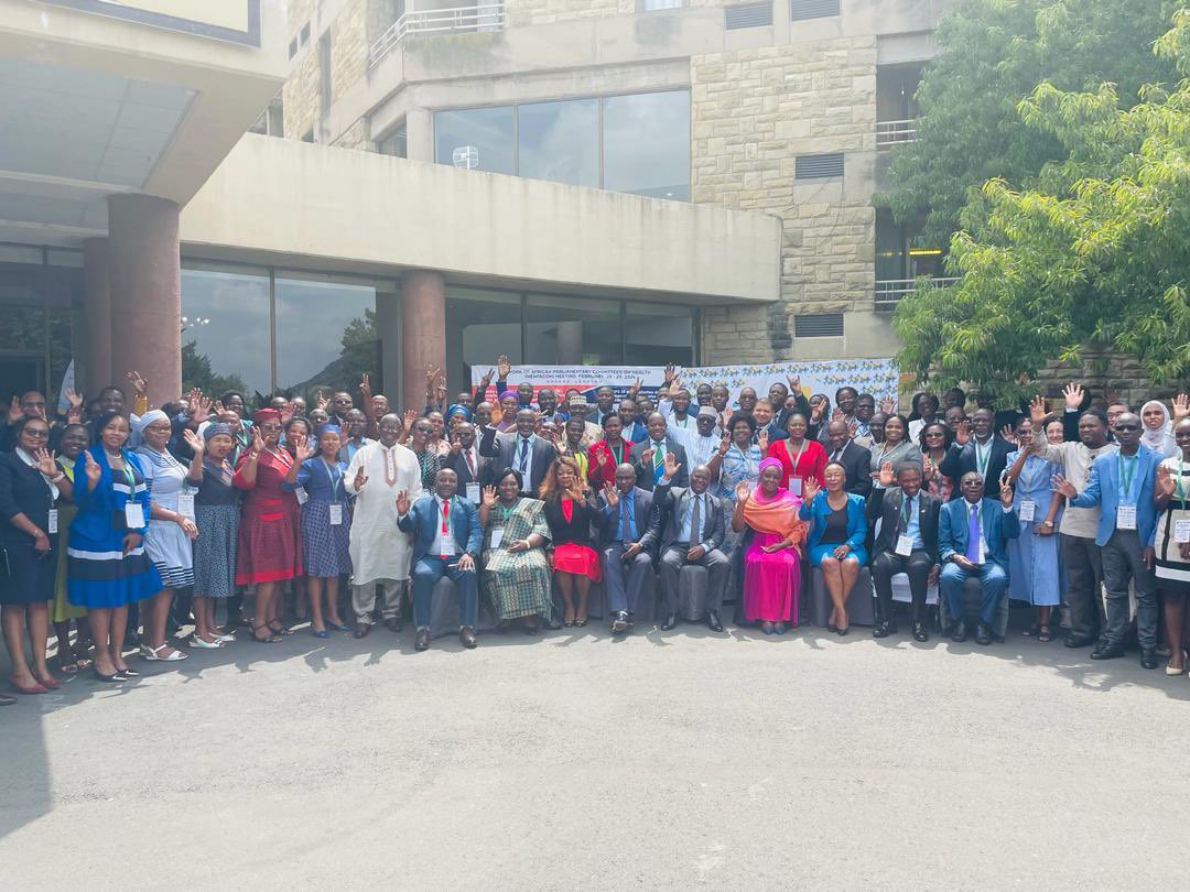 UNLesotho's tweet photo. #HappeningNow 

Parliamentarians from over 30 countries gather in Maseru for the 15th #NEAPACOH meeting, a crucial dialogue on Universal Health Coverage. 

A platform for African Parliaments to forge partnerships and commit to actionable health policies. https://t.co/GzExQfxhvQ