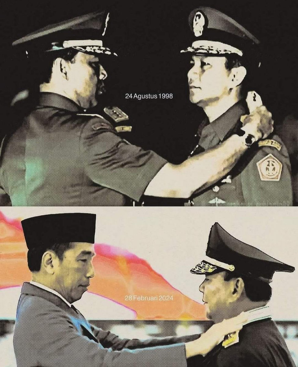 Dicopot oleh Wiranto.
Dipasang oleh Jokowi.