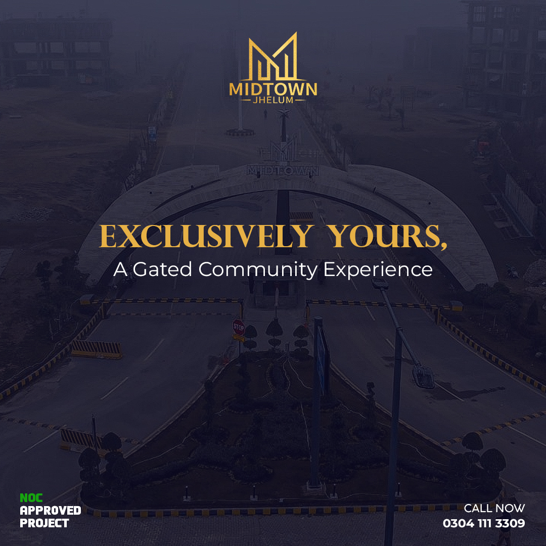 Live your best life in a community designed for you.
Schedule a tour today!

𝐂𝐨𝐧𝐭𝐚𝐜𝐭 𝐮𝐬: +92304-1113309
𝗩𝗶𝘀𝗶𝘁 𝗼𝘂𝗿 𝗪𝗲𝗯𝘀𝗶𝘁𝗲: jhelummidtown.com
.
.
#MidtownJhelum #TheUltimateLifestyle #Jhelum #HousingSociety #ModernLiving #CommercialHub #BrightFuture