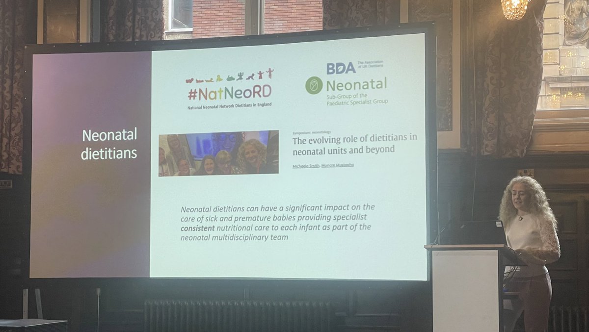 Powerful session from @LynetteForsyth1 on the nutritional management of neonates in partnership with parents at the @BAPM_Official Spring conference 🤩 @NatNeoRD @NWNeonatalODN @BDA_NDiG #FiCare #neotwitter #BAPM2024