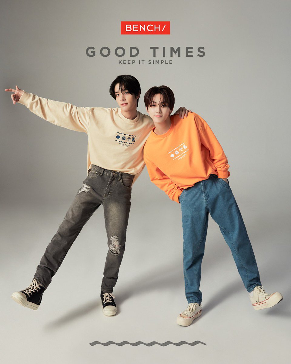 Twinning with #JAKE and #JUNGWON for the ultimate good times vibe! 🤘😊 Join the fun, keep it simple, and let's make every day a style statement together.  

#BENCHandENHYPEN #GlobalBENCHSetter #ENHYPEN