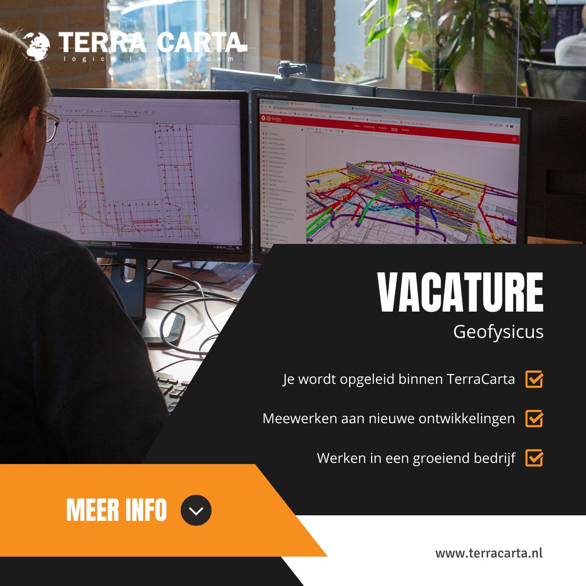 VACATURE I Geofysicus

Wil jij geofysicus worden bij TerraCarta? Ben je kritisch, zelfstandig en een echte doorzetter? Hou je van onderzoeken en ben je in staat om zelfstandig een netwerk op te bouwen? Wij bieden je een unieke kans!

bit.ly/3TiRKNG