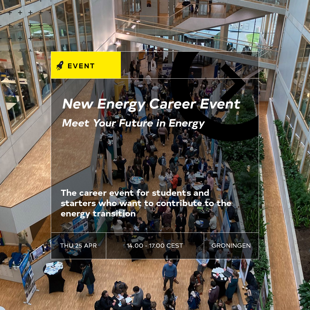 Are you seeking a career or professionals in sustainable energy? Then mark the New Energy Career Event at Campus Groningen on April 25th on your calendar! The career fair where motivated young professionals and sustainable energy organizations can connect: campus.groningen.nl/en/news/new-en…