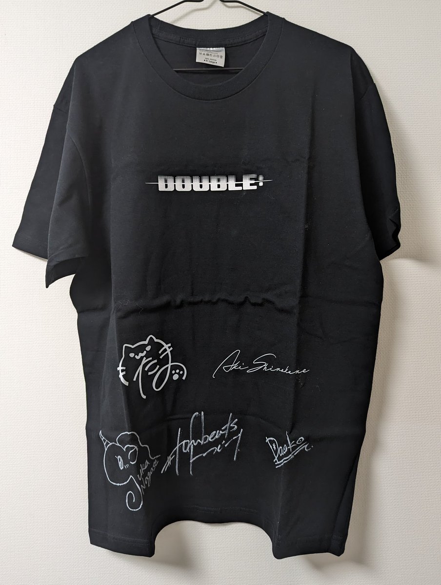 kiyady's tweet photo. #DOUBLE_XR 大変光栄なことにこちらのキャンペーン当選させていただき、本日無事にTシャツ拝受いたしました😭恐れ多すぎて手に取って震えました🙇
白金煌さん黒鉄たまさん長瀬有花さんDaokoさんtofubeatsさん、そしてactiv8さん本当に素晴らしいイベントありがとうございました! https://t.co/en1hzXv6cy