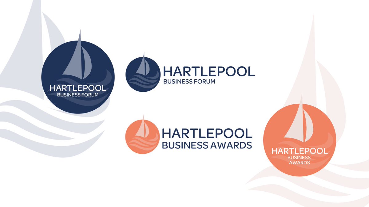 We created a brand to celebrate the merging of two Hartlepool forums to create <a href="/HartBusAwards/">Hartlepool Economic & Business Forum</a>. The brief required a professional feel with ties to Hartlepool. The sail and waves elements link to the town, as well as representing strength and the journey all businesses take.