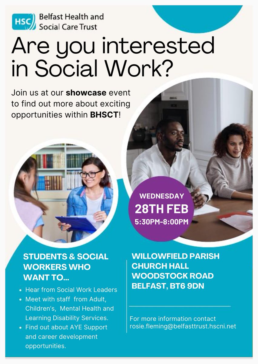 Looking forward to this evening  @QUBSSESW  @UlsterSW @OUBelfast @AmandaShields86 @davidwylie79 #choosesocialwork #socialworkNI #Yes2SocialWork