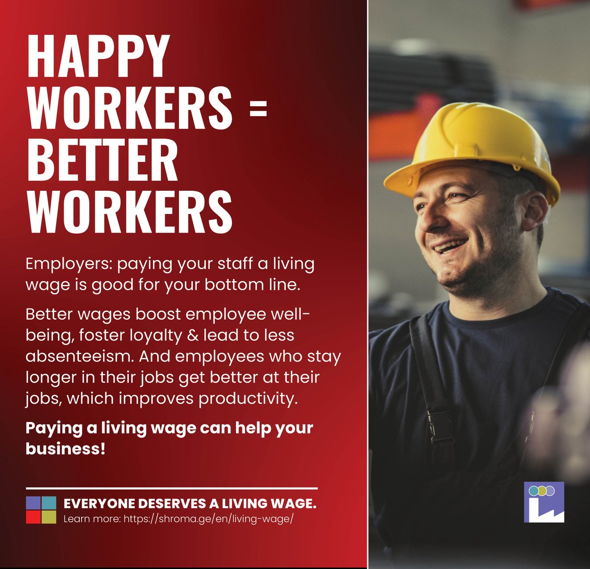 When it comes to growing your business, the old adage is true: the more you invest, the more you earn. Nowhere is that more true than with your workforce. Paying workers a living wage is one of the best investments you can make. Learn more: shroma.ge/en/living-wage…