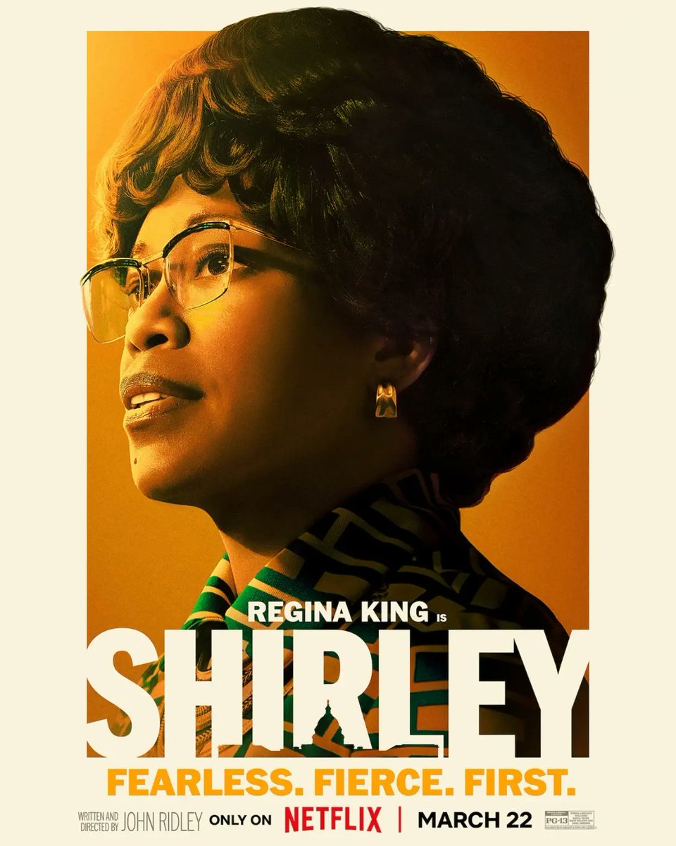 Netflix Film #Shirley Streaming From 22nd March On #Netflix.
Starring: #ReginaKing, #LanceReddick, #TerrenceHoward, #LucasHedges, #AndréHolland, #BrianStokesMitchell, #ChristinaJackson & More
Written & Directed By #JohnRidley.

#ShirleyOnNetflix #NetflixFilm #OTTUpdates #MovieSpy
