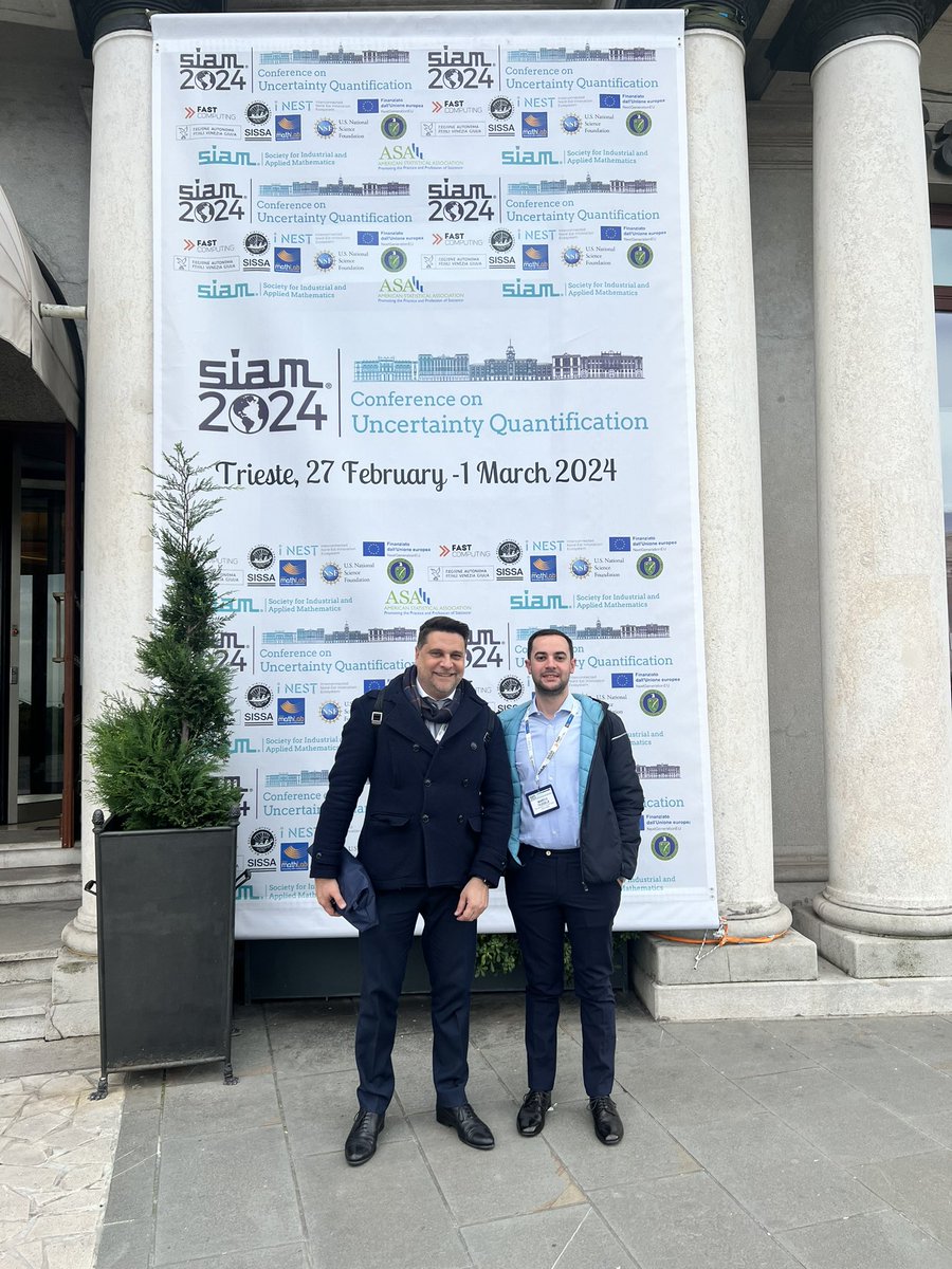 Second day of #SIAMUQ24: today in #Trieste plenary lectures,minisimposia, contributed talks, posters and innovation panel #inest on #UQ @Sissaschool @SiamSissa @TheSIAMNews @rozzagroup