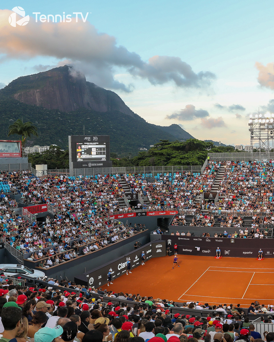Tennis in South America 😍 🇧🇷 @RioOpenOficial 👇