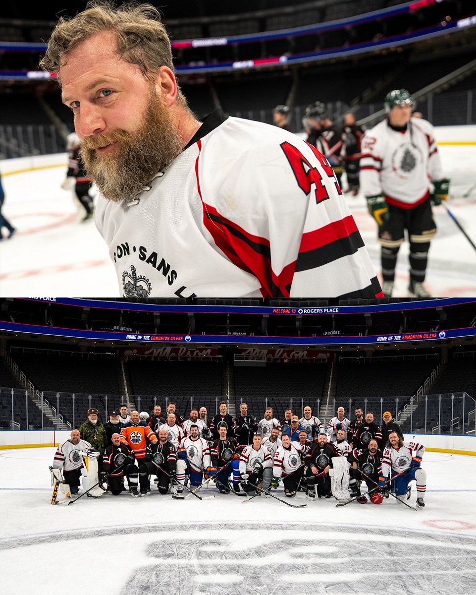 After receiving some more expert level coaching and training from the Edmonton Oilers Alumni, we capped off the camp with a scrimmage!

#SoldierOn members stepped up their game as they took on the Edmonton Oilers Alumni! The energy was through the roof! What a game! 🏒

Stay