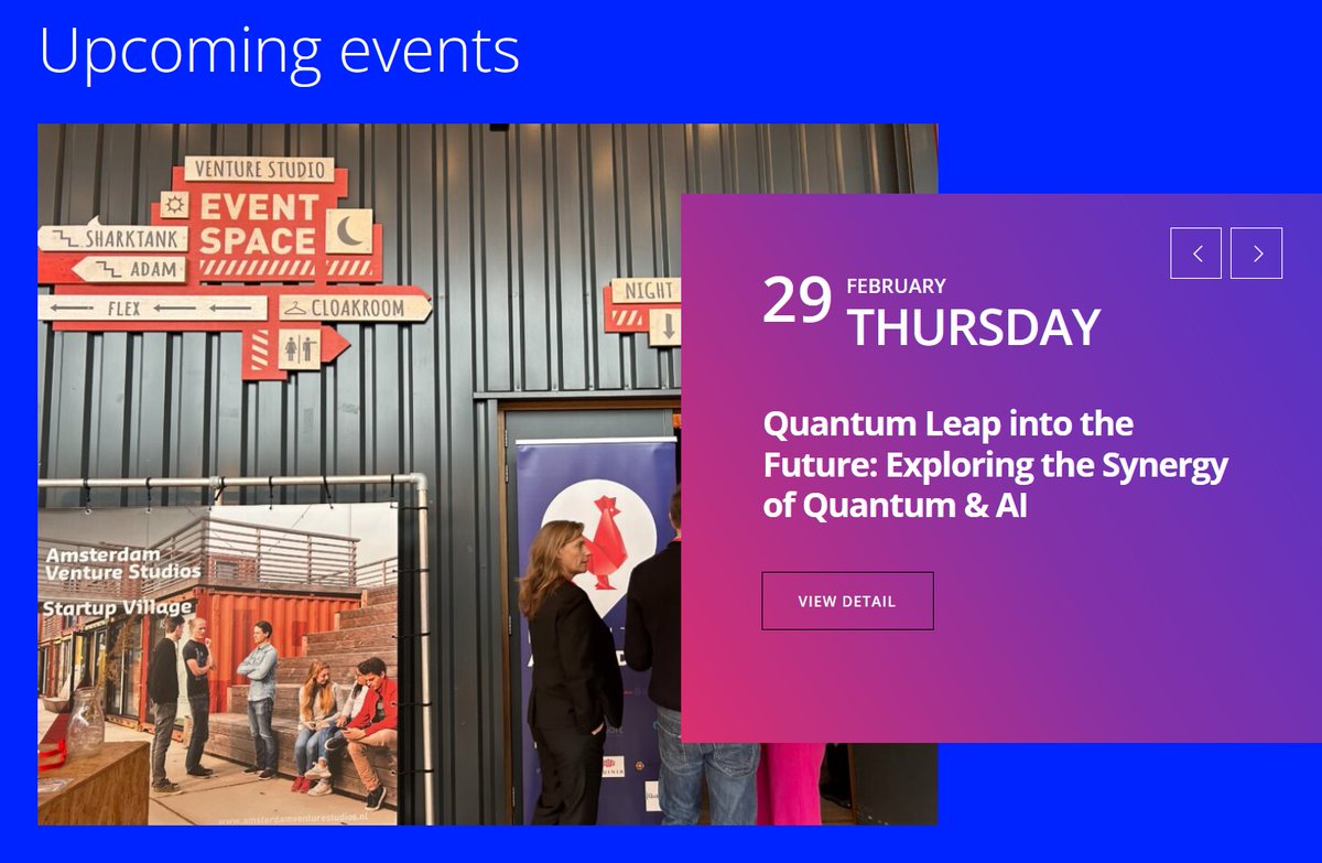 CWI (@cwinl) on Twitter photo Tomorrow, the 'Quantum Leap into the Future: Exploring the Synergy of Quantum & AI' <a href="/FrenchTech_AMS/">French Tech Amsterdam</a> x <a href="/Quantum_Ams/">Quantum.Amsterdam</a> event takes place at <a href="/Start_upVillage/">Startup Village</a>. Speakers are a.o. Iordanis Kerenidis (QC Ware, <a href="/CNRS/">CNRS 🌍</a>) and <a href="/QuSoftAmsterdam/">QuSoft</a>'s Amira Abbas. See: quantum.amsterdam Tomorrow, the 'Quantum Leap into the Future: Exploring the Synergy of Quantum & AI' <a href="/FrenchTech_AMS/">French Tech Amsterdam</a> x <a href="/Quantum_Ams/">Quantum.Amsterdam</a> event takes place at <a href="/Start_upVillage/">Startup Village</a>. Speakers are a.o. Iordanis Kerenidis (QC Ware, <a href="/CNRS/">CNRS 🌍</a>) and <a href="/QuSoftAmsterdam/">QuSoft</a>'s Amira Abbas. See: quantum.amsterdam