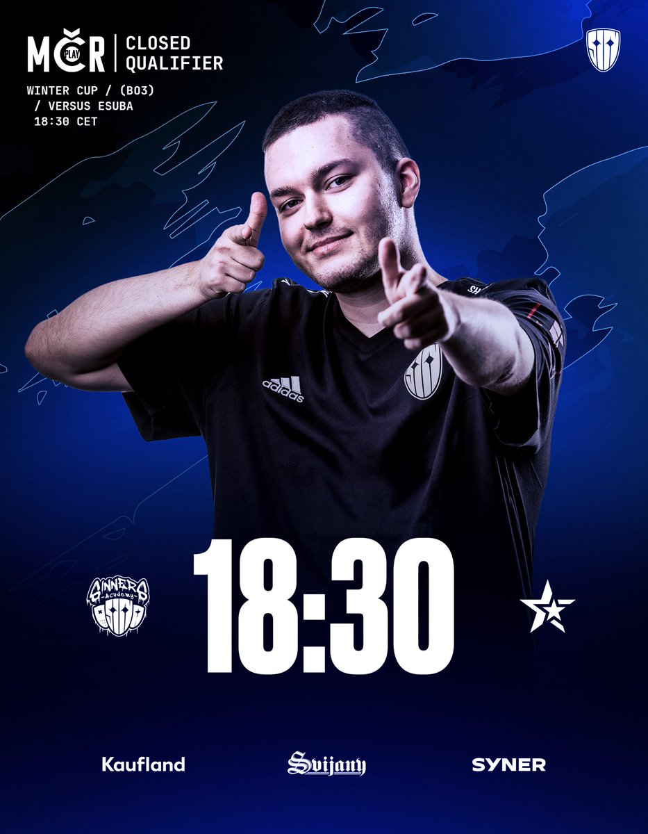 It’s redemption time, gotta show up today to stay alive, let’s get it! 🔥

🔵 twitch.tv/playzonecz

#SINNERSAcademy | #TipsportCupWinter