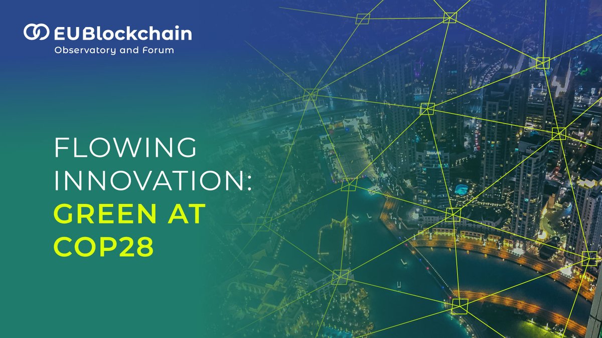 📅On 7 December, at the iconic #COP28 in Dubai, #EUBOF showcased its commitment to sustainability and digital innovation, focusing on💧water & cross-border 🌍 data infrastructures.​

🌱Learn about our contribution to a greener future.​

➡️ bitly.ws/3esNK
#EU4Blockchain