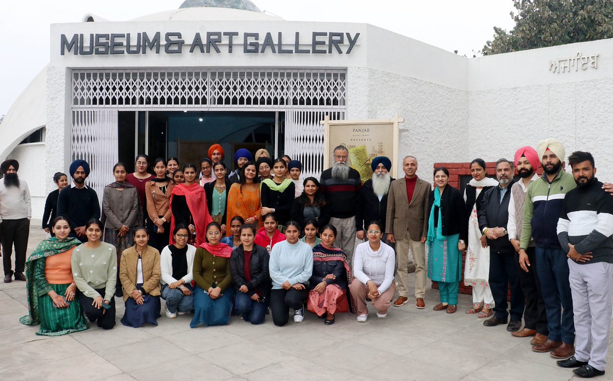 Glimpses of the 'Manuscripts of Panjab' exhibition at the #museum and Art Gallery in @PbiUniPatiala. We welcome all of you to explore the historical #manuscripts of Panjab! The #exhibition will be live till 31st March 2024 from 9 AM to 5PM.