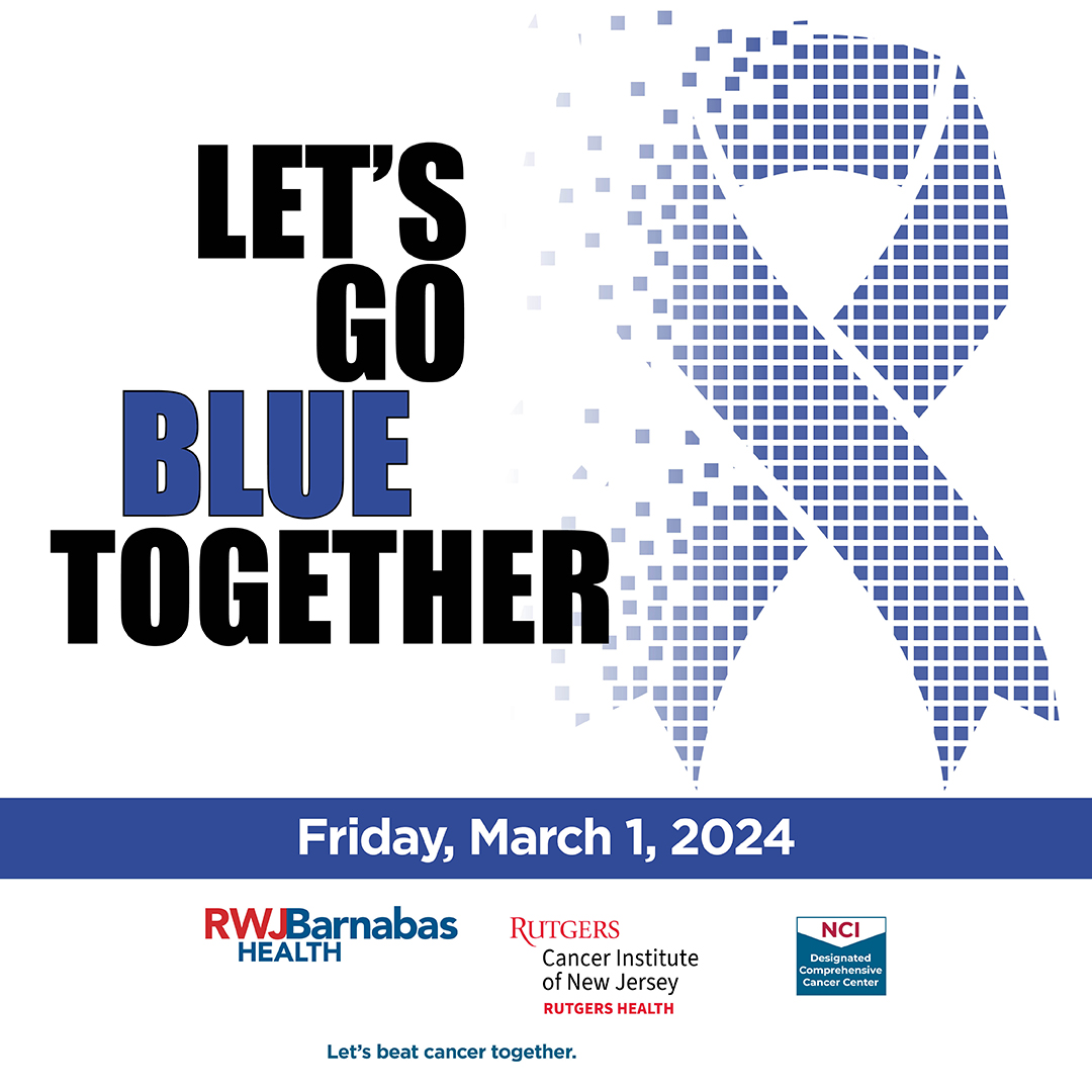 Wear blue with us THIS Friday in recognition of Colorectal Cancer Awareness Month. Help bring awareness to the importance of colorectal cancer screening for persons age 45 years and older. @RutgersCancer, together with @RWJBarnabas Health, provides patients access to the most…