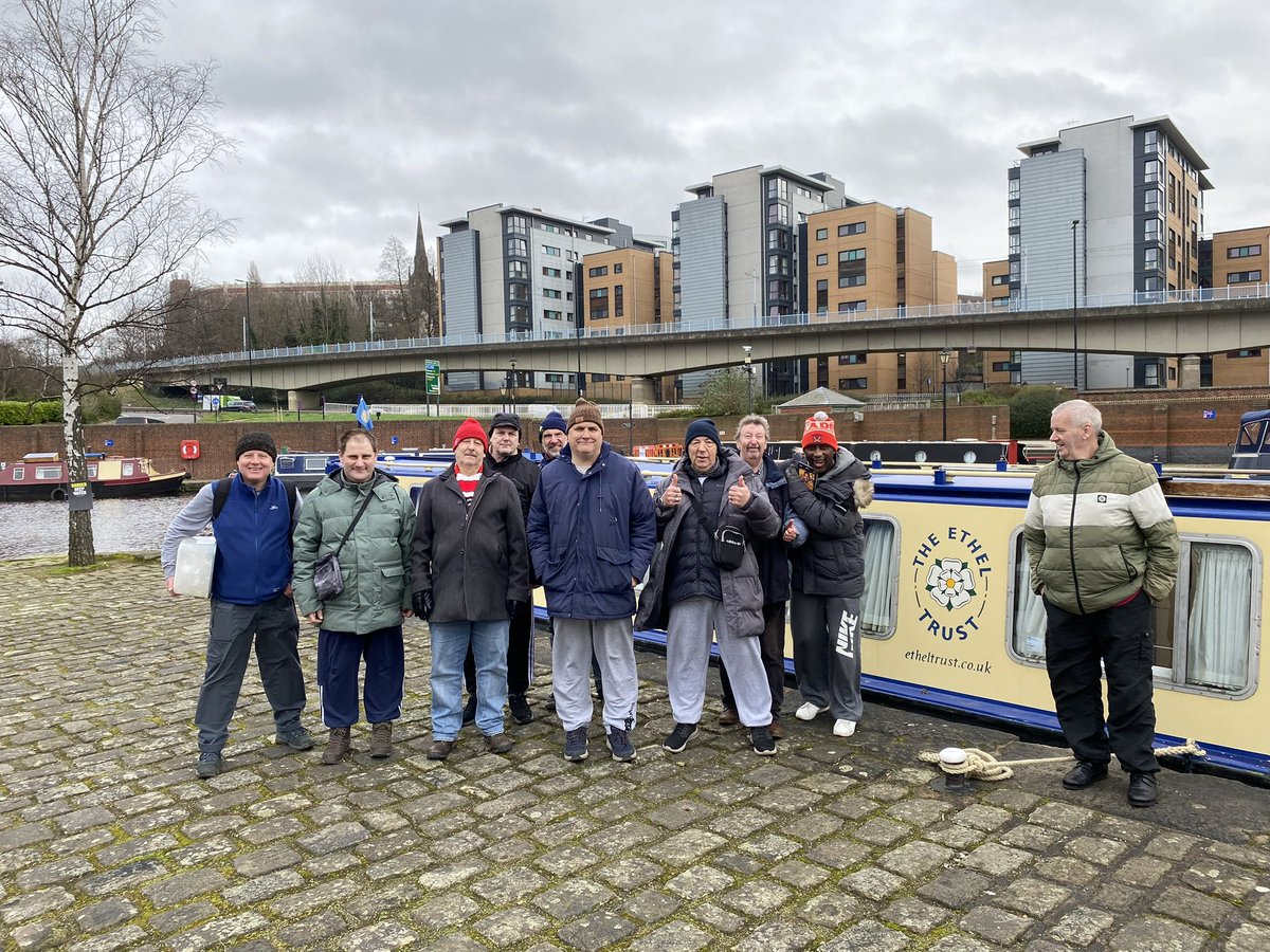Another chilly day on board Ethel today for the clients of St Wilfrid’s Centre Nature Group. Lunch stop at Tinsley Marina after a wander to the Tinsley Pump House which draws water from the river Don to feed the canal. Today’s skipper was Paul W with crew John W and Paul W.