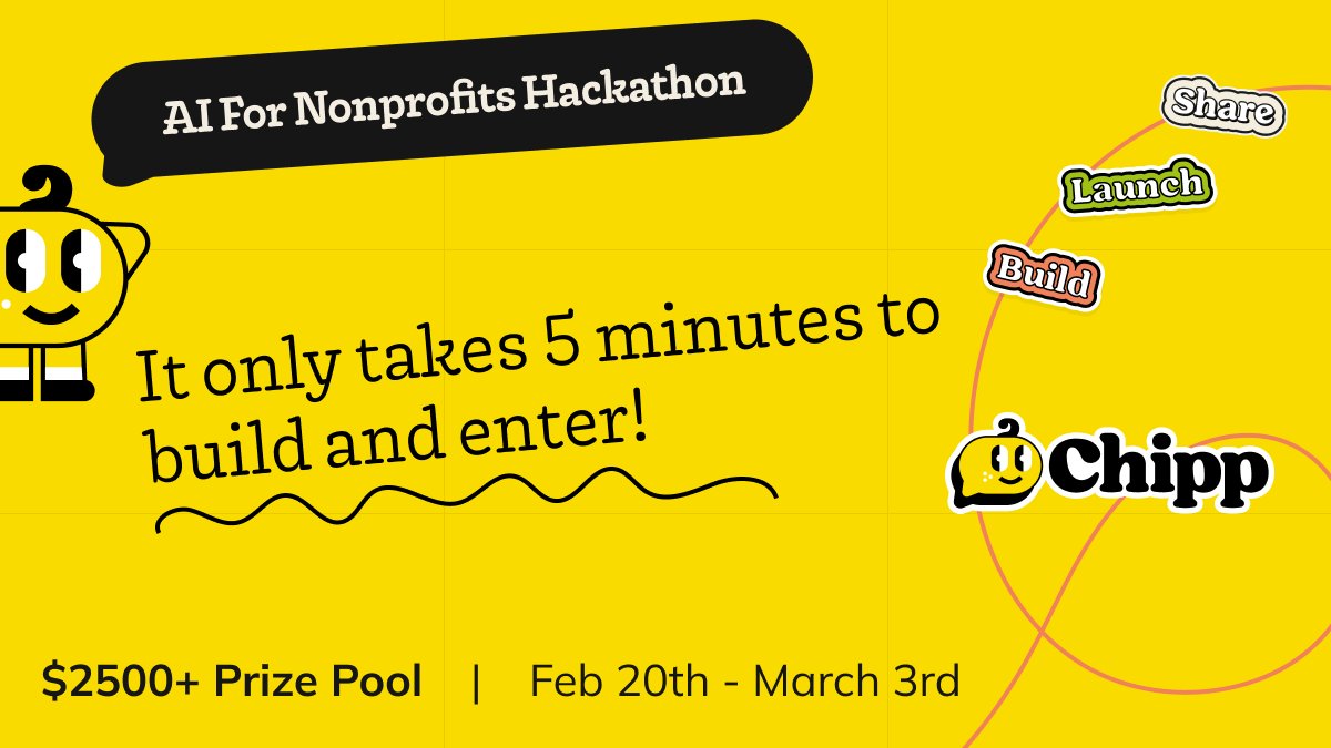 🚀 Only 4 Days Left in the Chipp AI for Nonprofits Hackathon... and EVERY prize is still up for grabs! 🕒 The clock is ticking! Don't miss your chance to participate in the Chipp AI for Nonprofits Hackathon. Here's everything you need to know to get your entry in before the