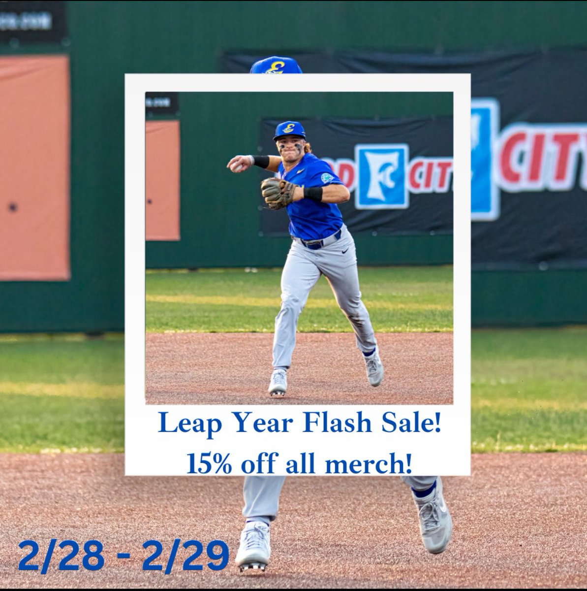 Leap year SALE? ABSOLUTELY! Make sure to shop for all of your favorite River Riders gear and get your 15% off today! 🔗- riverriders.shopbaseballcollective.com