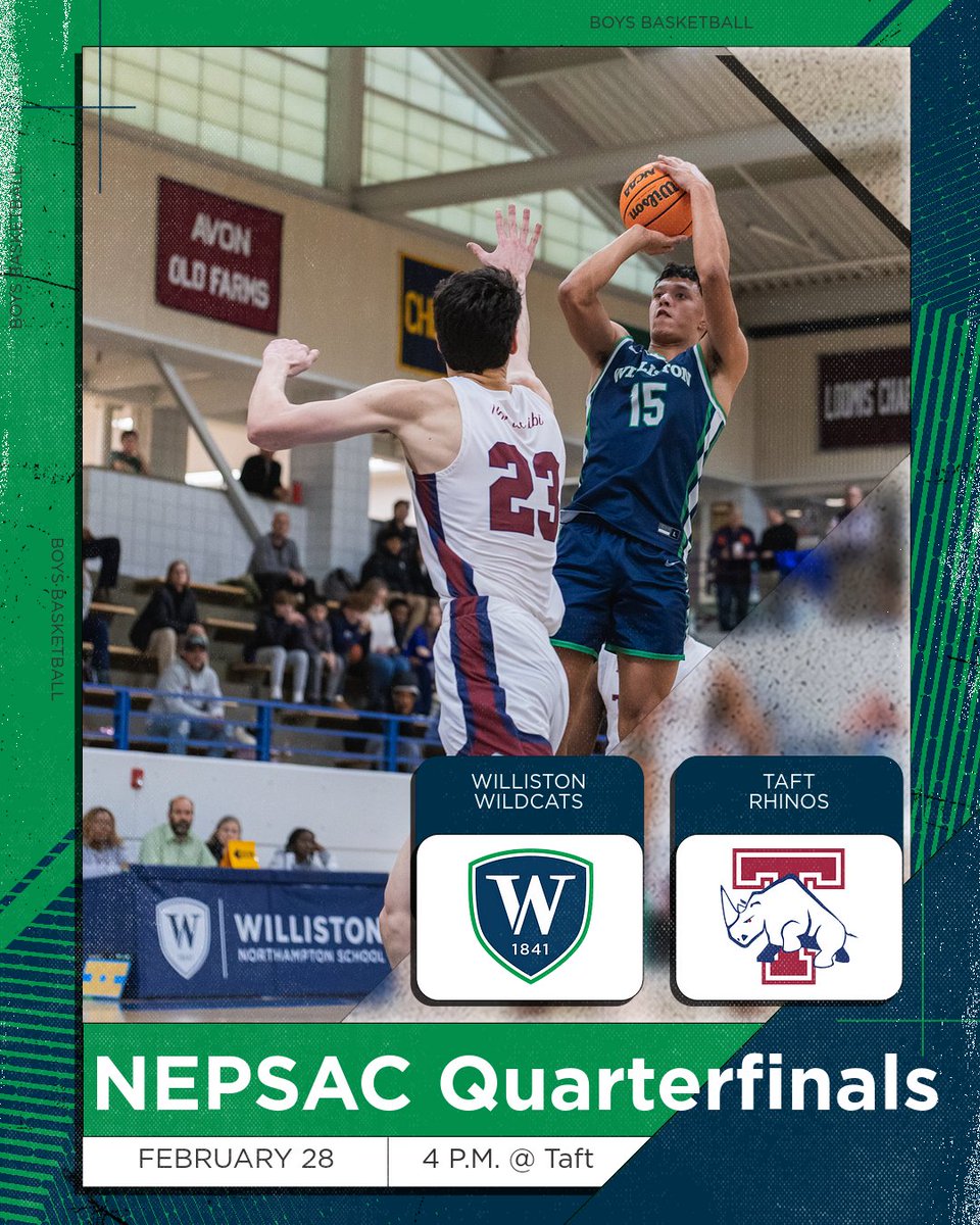 WillistonNS's tweet photo. Busy day of NEPSAC postseason play. Good luck, Wildcats!

📺 hockey: https://t.co/8fh8R3h1mj
📺 basketball: https://t.co/OIvVR4kAyv https://t.co/ccSmxjKTda