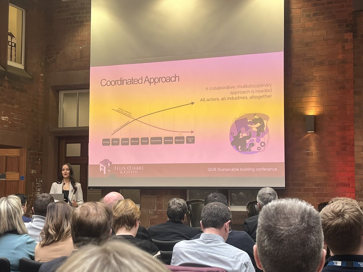 Delighted to attend the annual QUB Sustainable Construction Conference 2024 atRiddel Hall this morning.

TB+A are a carbon neutral partnership (since 2020) and our operations are aligned with the UN SDG’s. 
#netzerocarbon 
#passivehouse 
#decarbonisation
<a href="/TroupBywaters/">Troup Bywaters+Anders LLP</a>