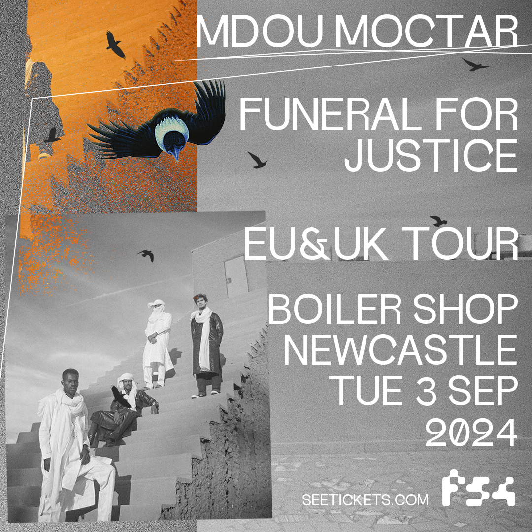 ON SALE FRIDAY Acclaimed Tuareg rock group @MdouMoctar head to the North East for a brain-melting night of desert blues at @BoilerShopNCL, Newcastle. 3 September 2024 🎟: bit.ly/48t3Hog