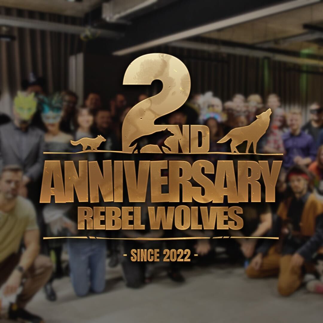 We've just celebrated our 2nd anniversary! 🥳

Two years makes us just a young wolf cub but there's over 100 years of gamedev experience among us.

Here's to many more years spent in great company, fueled by each other's spirit, passion and dedication.