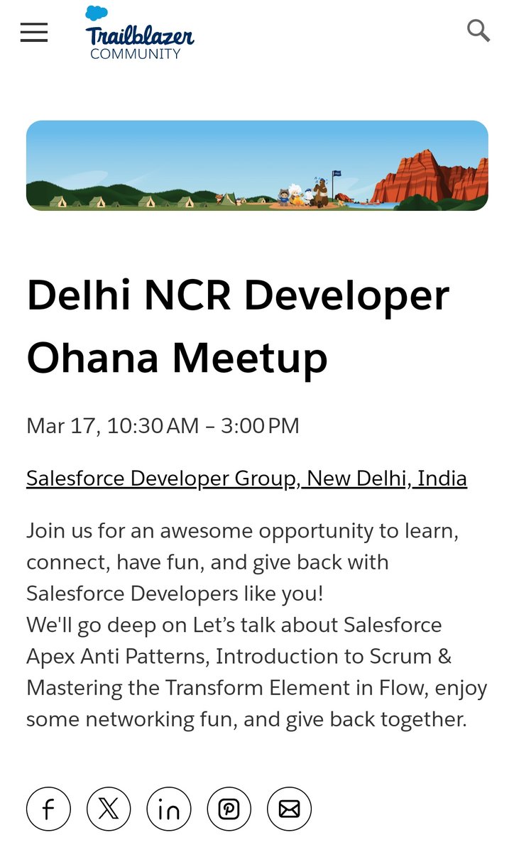 I'm attending the Salesforce Developer Group, New Delhi, India meeting on mars 17! Join me at trailblazercommunitygroups.com/e/mgxk4e/! @true__altruist @newdelhisfdcdug, @saagarkinja, @atul31gupta, #salesforcesaturday #newdelhisfdcdug #impactsalesforcesaturday