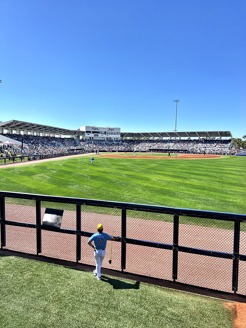 The baseball gods were smiling on the patient Port Charlotte spring-training fans Saturday, as the Tampa Bay Rays launched their 2024 season at Charlotte Sports Park after spending last spring at Disney and the Trop. #MLB #sportsbiz #baseballbiz ballparkdigest.com/2024/02/28/ray…