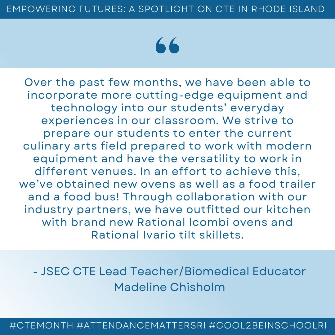 RIDeptEd's tweet image. .@WPSBulldogs is ready for #MenuForSuccess! #CTEMonth @WesterlySuper