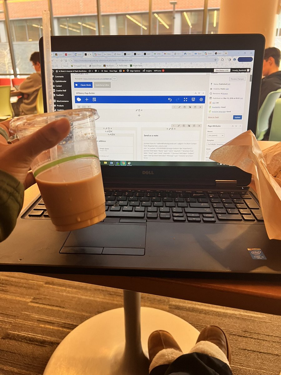 #WHATSUPWEDNESDAY 

We’re halfway there and hard at work! 

Our Editorial intern, Jasmine, let us see what she’s up to this morning. Coffee and website tasks on @WordPress is a great way to start the day.

Let us know what you’re up to today. 🤍