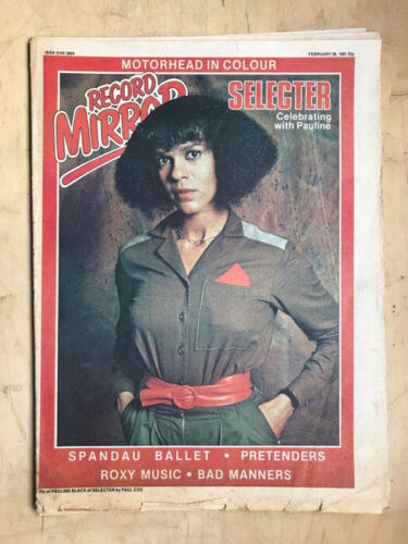 On the 28th of February, 1981, @paulineblackOBE of @TheSelecter graced the cover of the Record Mirror to promote, Celebrate the Bullet. #ska #2tone