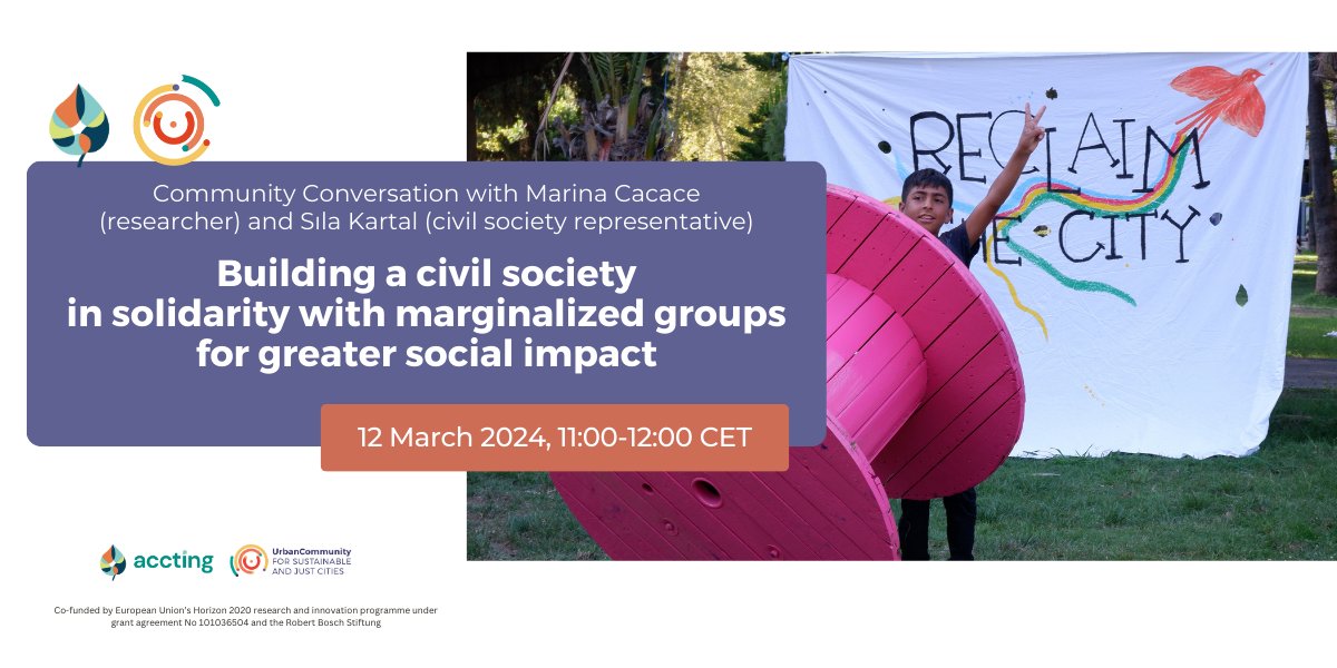Join our next Community Conversation !

We are happy to collaborate with the ACCTING project again to talk about how civil society can be more inclusive

Register here 👉 zoom.us/meeting/regist…

See you online💜
