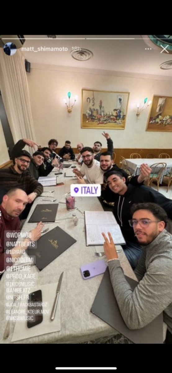 1clip2rap's tweet photo. 🚨 PNL, LE RETOUR APPROCHE !!

ADEMO a été aperçu en Italie avec son équipe de beatmakers, lors d’un séminaire. https://t.co/j506ZpUzOT