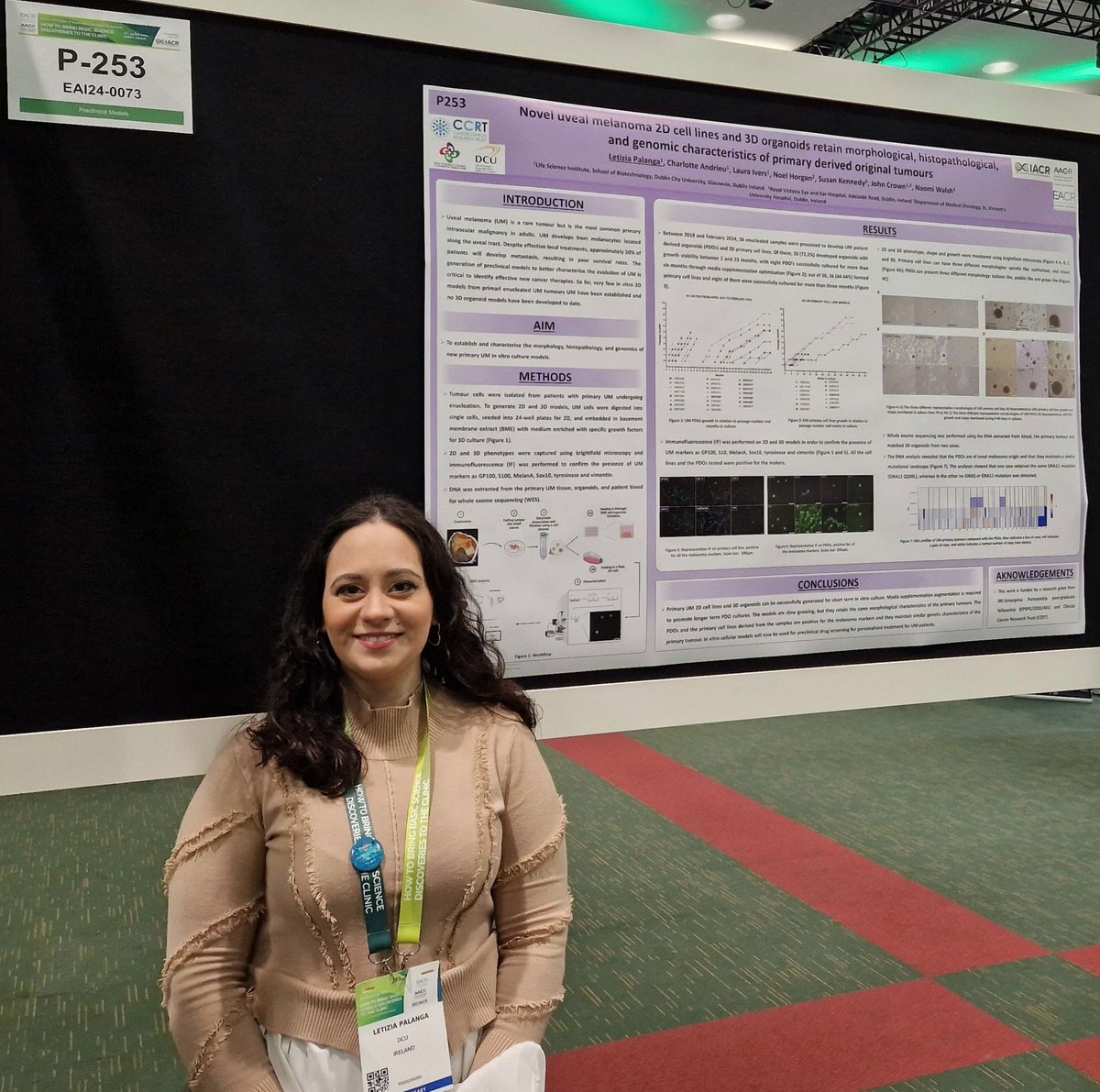 Come check out my poster (P-253) about NEW 2D and 3D patients' derived models for #uvealmelanoma #IACR_EACR_AACR_24!  
@EACRnews @News_IACR @AACR